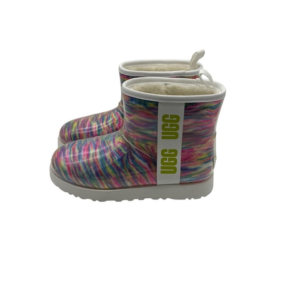 UGG Clear Mini Pixalate Pull On Booties Size 8 - Picture 3 of 8